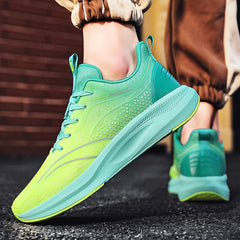 Women's Luminous Waterproof Running Shoes Soft Sole Jogging Sneakers