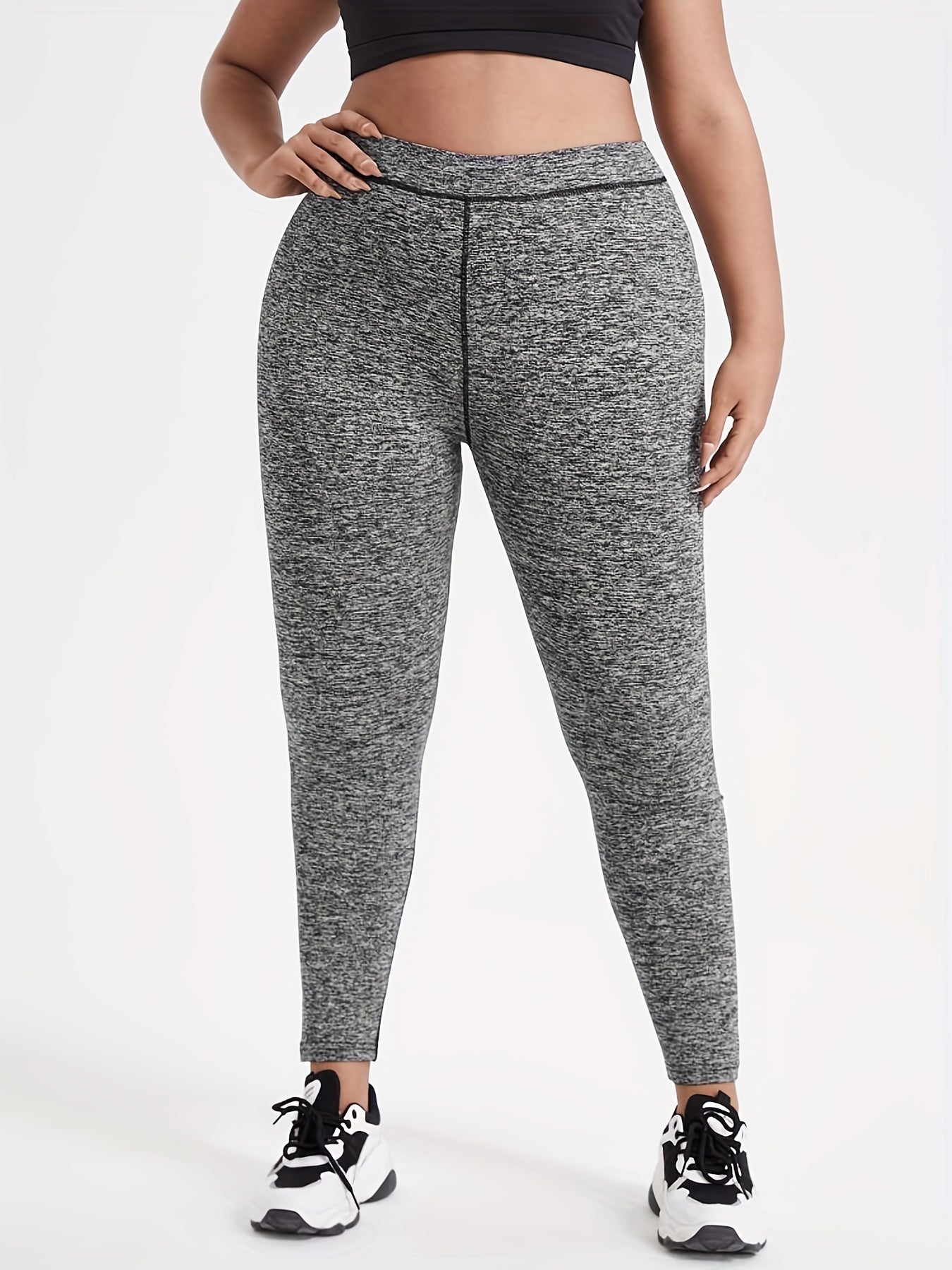 Sports Leggings Women's Plus Stitching Detail