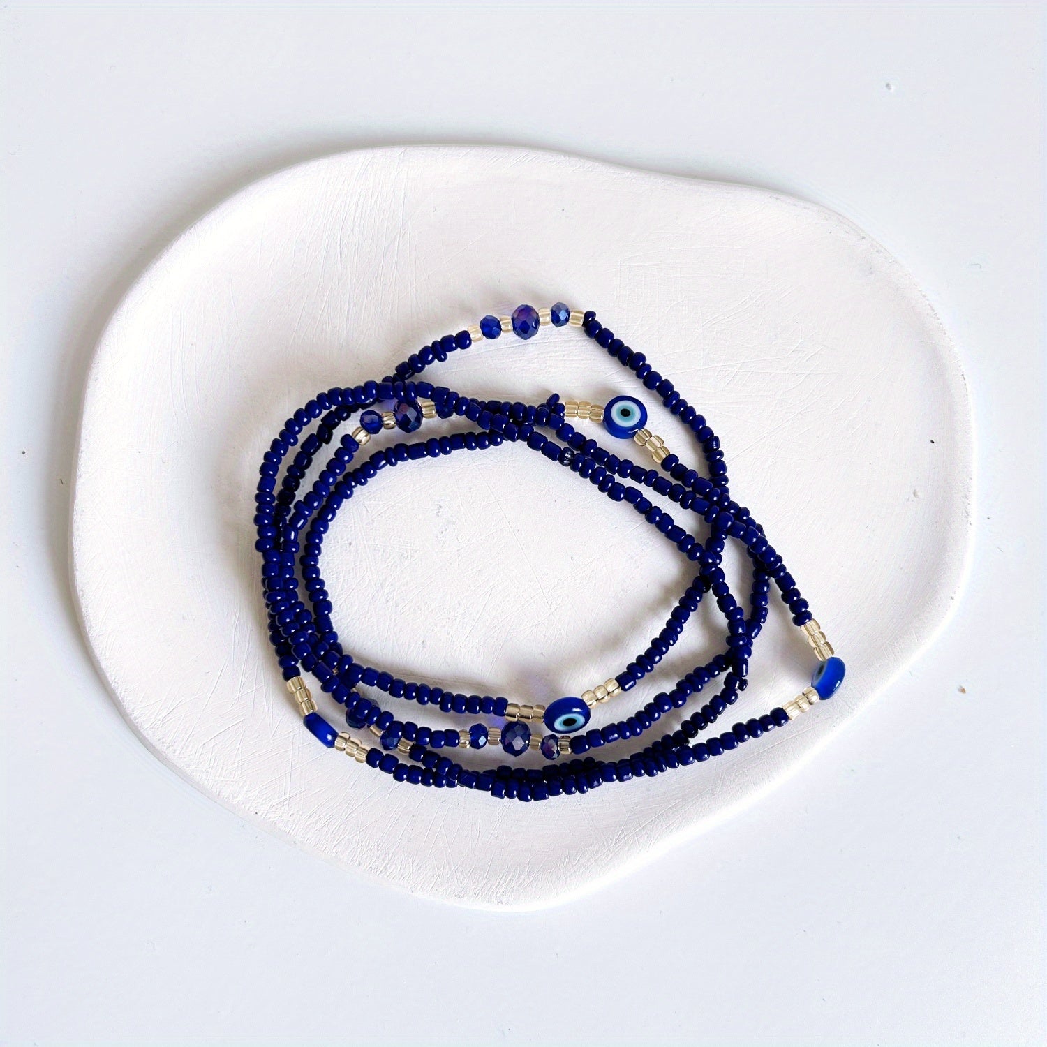 Glow In The Dark Waist Bead Evil Eye African Waist Chain For Girls