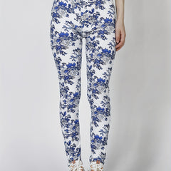 Floral Print Skinny Stretchy Leggings High Waist Yoga Leggings