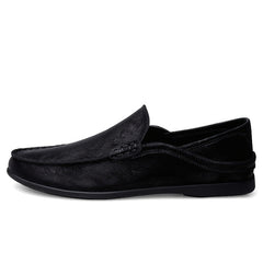 Men's Leather Loafer Shoes Casual Slip On Lightweight Moccasin