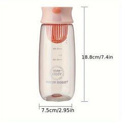 635ml Leakproof Clear Tea Cup Heat-resistant Water Bottle With Filter