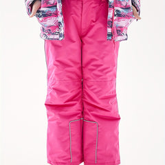 Girls Waterproof Ski Pants with Suspenders - Winter Sports Gift