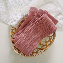 Casual Knit Elastic Pantyhose for Girls