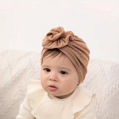 Flower Knot Hospital Hat Newborn Beanie Cap