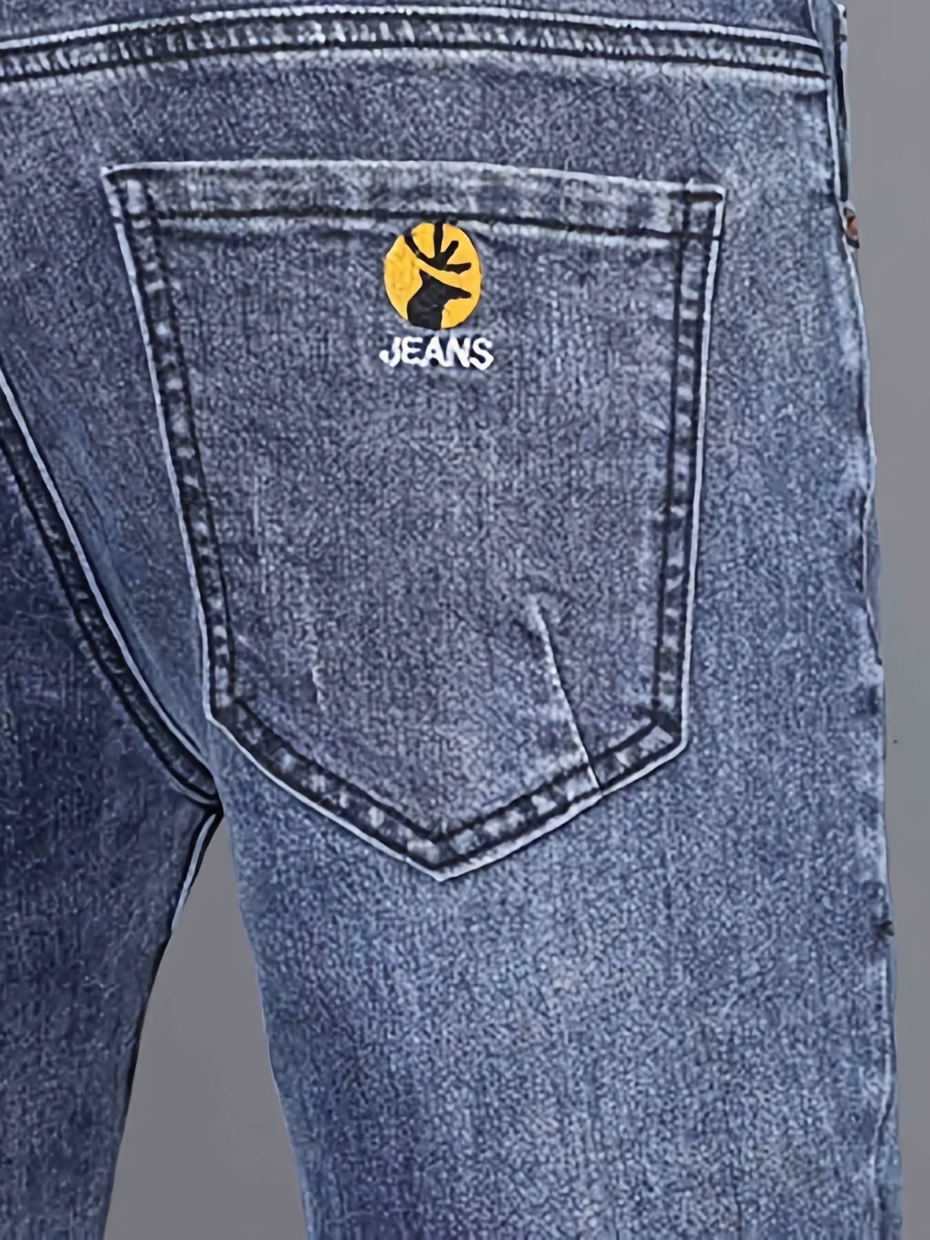 Men's Regular Denim Jeans With Pockets