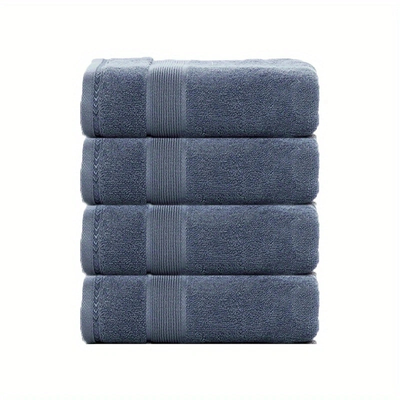 4pcs Soft Cotton Hand Towels Set Highly Absorbent Face Towels For Bathroom Gym
