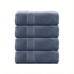 4pcs Soft Cotton Hand Towels Set Highly Absorbent Face Towels For Bathroom Gym