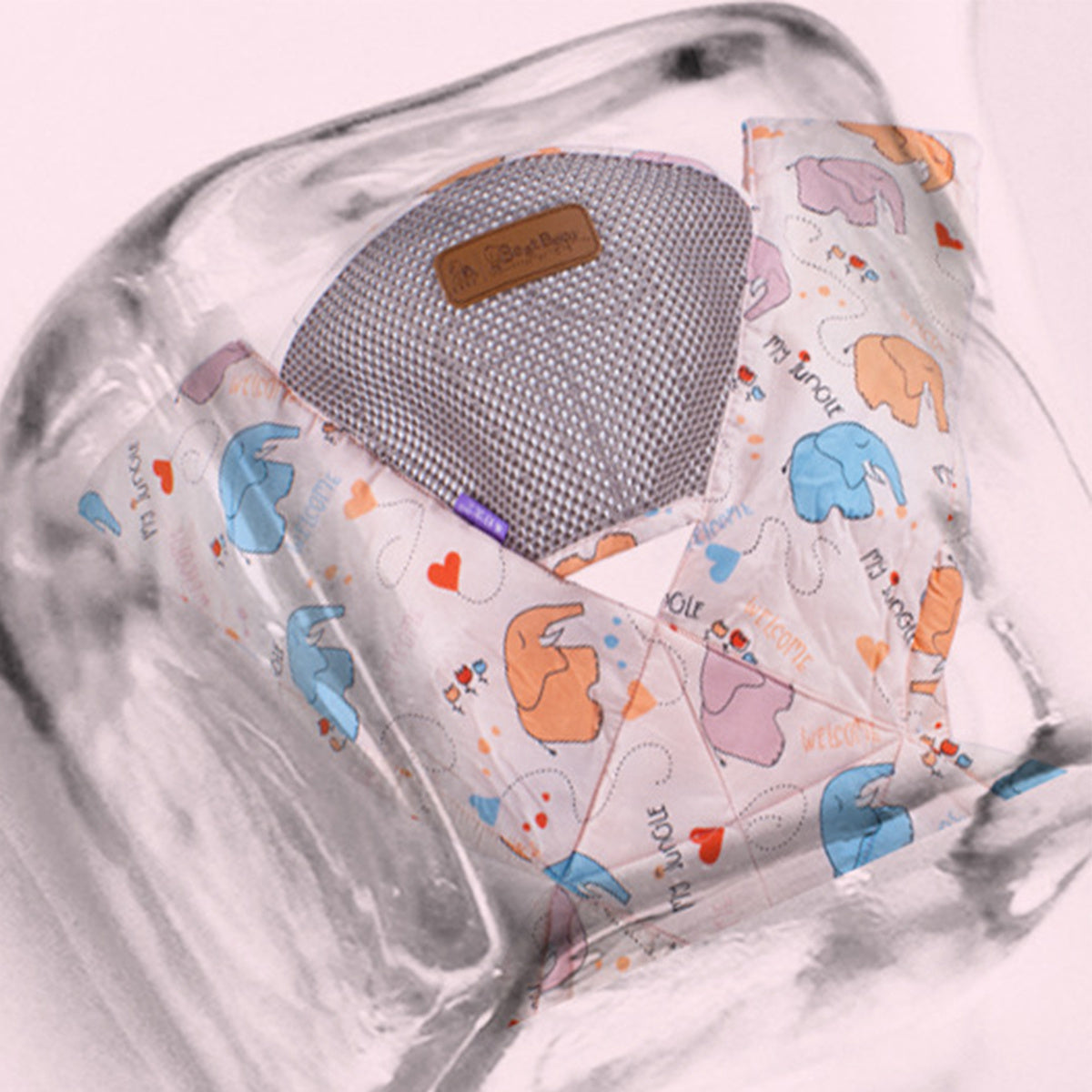 Baby 100 Cotton Ring Sling Carrier Moon Star Pattern Infant 3-36 Months