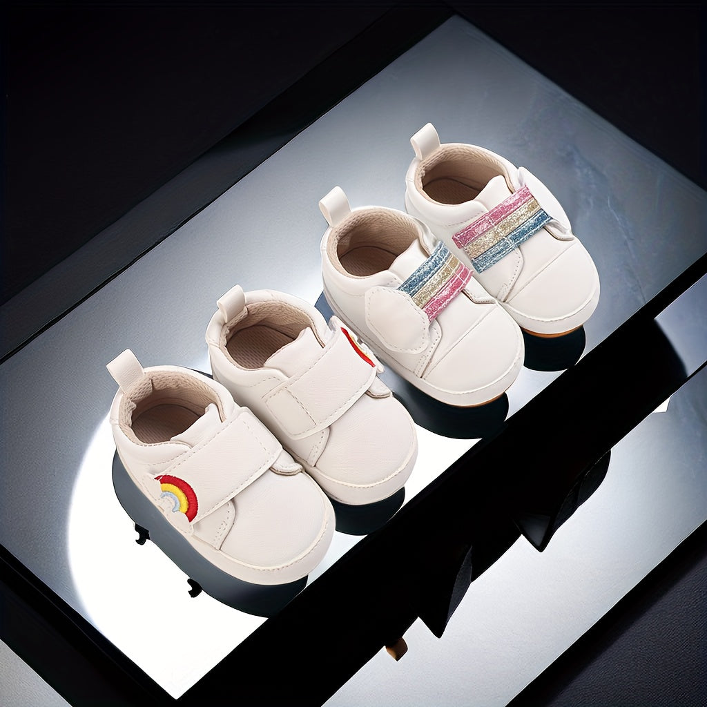 Rainbow Comfortable Sneakers For Baby Boys Lightweight Non Slip Shoes