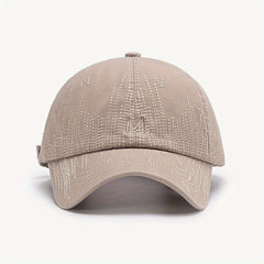 Embroidery Baseball Cap Solid Cotton Sun Hats Adjustable Couple Dad Hats