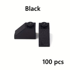 100pcs 2x1 Sloped Roof 45 Building Blocks Compatible with 3040 Bricks