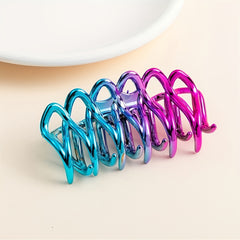 4pcs Block Hair Clip Claw Clip Headwear Hair Accessories For Girls