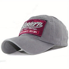 Vintage Distressed Letter Embroidery Baseball Cap
