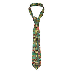 Men's Plaid Silk Tie Wedding Business Formal Necktie