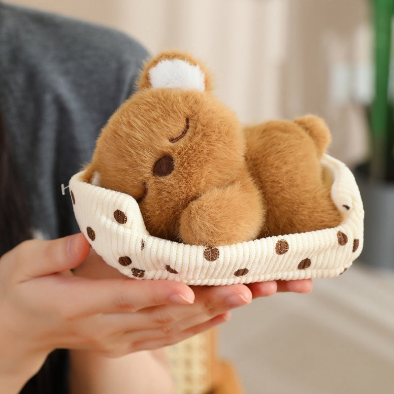 Animal Nest Plush Toy Soft Doll Cat Dog Bear Pig Rabbit Figurine Home Decor