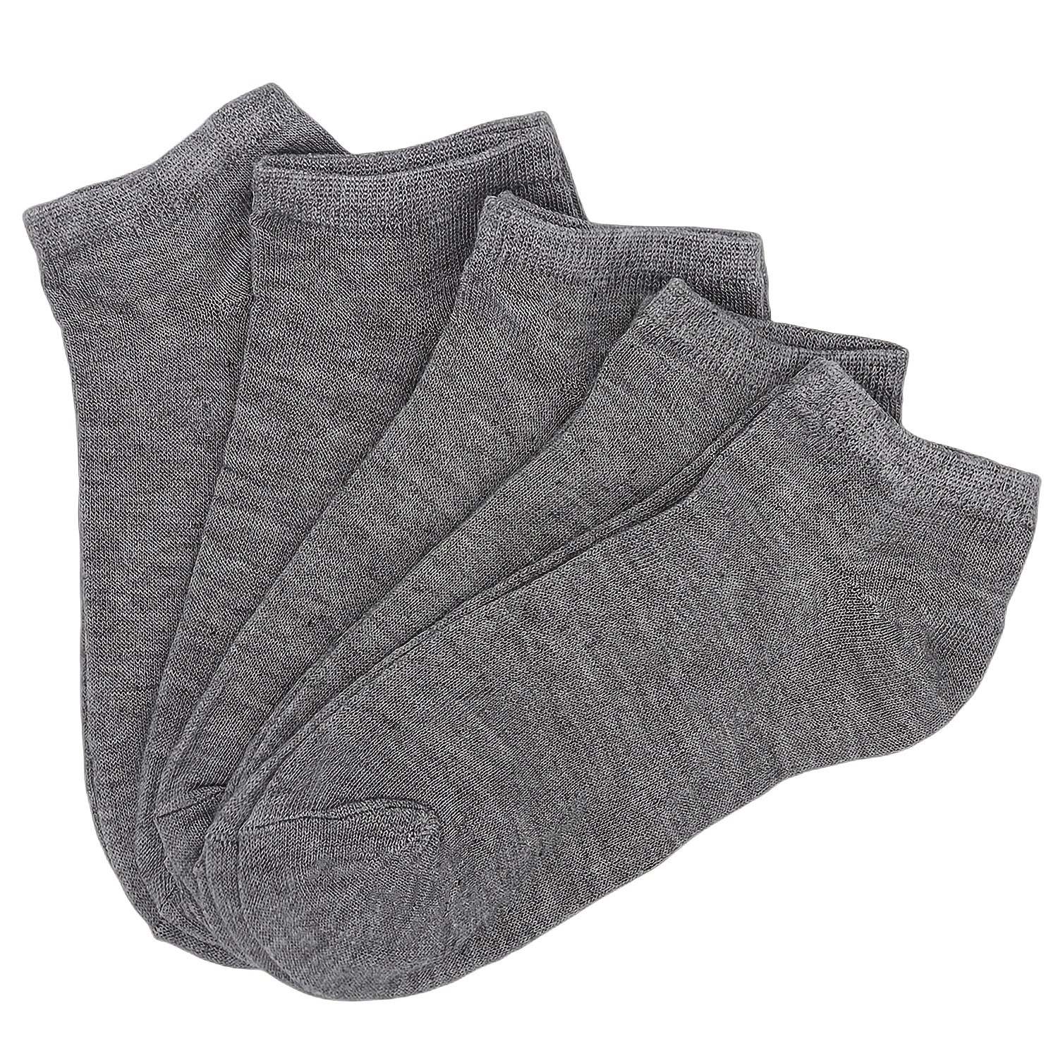 5 Pairs Women's Essential Short Low Cut Socks Lightweight Stockings