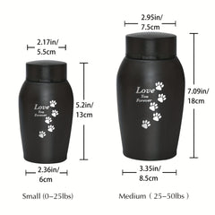 Stainless Steel Pet Urn Dog Ashes Container Memorial Cremation Urns