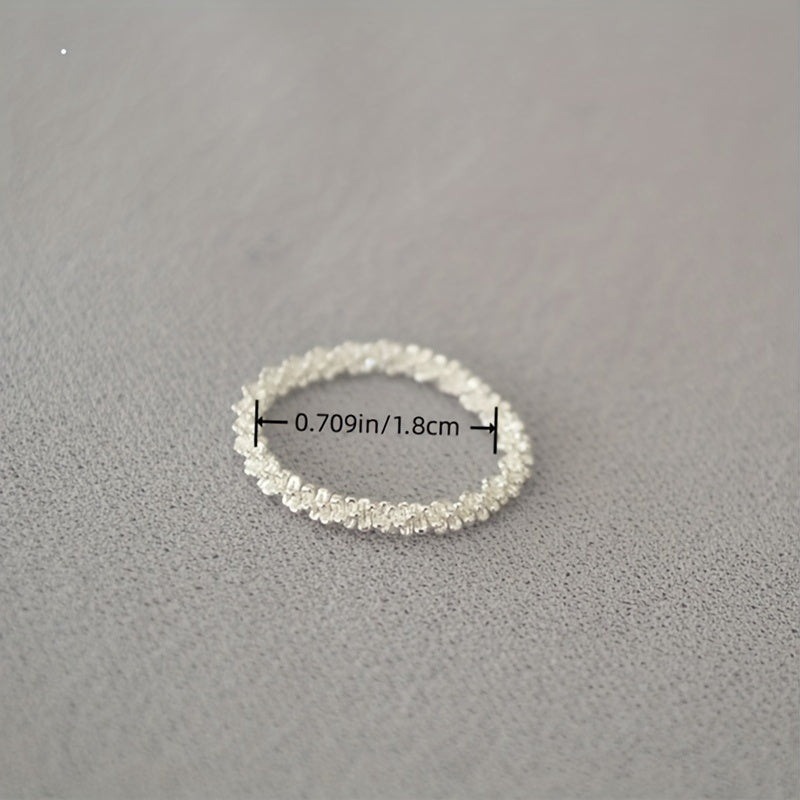 Geometric Ring Faux Pearl Beaded Ring Minimalist Ring For Girls