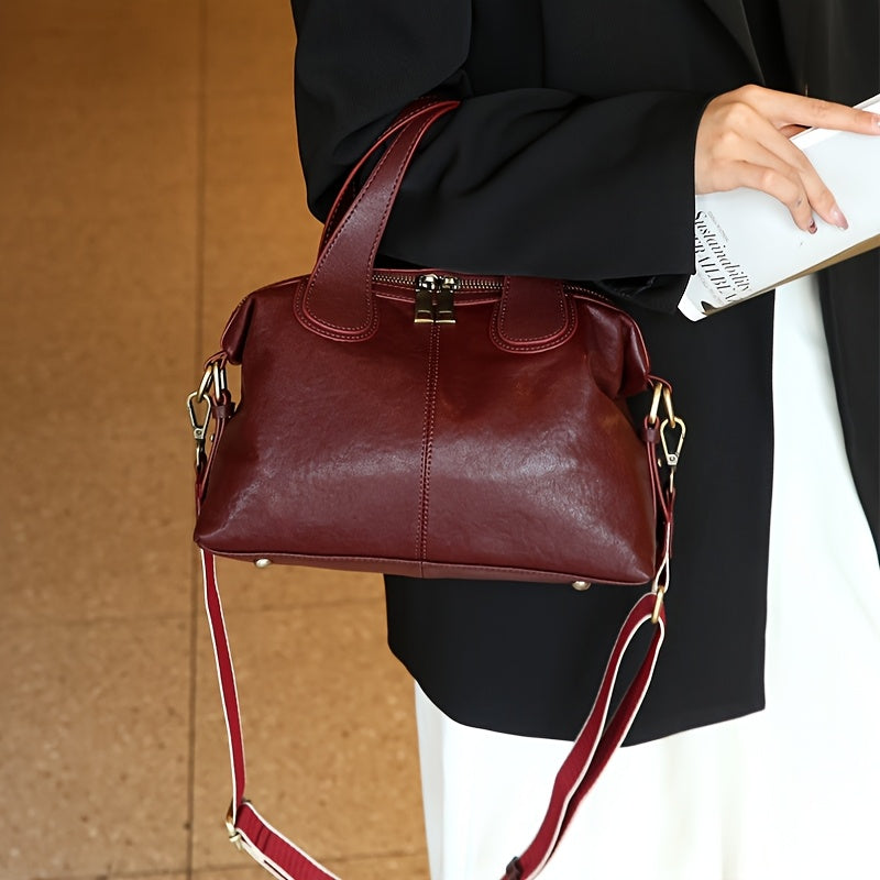 Leather Women's Handbag Crossbody & Shoulder Bag in Chocolate Light Bro