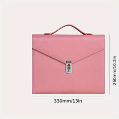 Large Capacity Password File Package with Lock - Confidential Test Paper Bag
