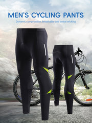 Men's Cycling Pants Padded Seat Stretchy Bike Leggings