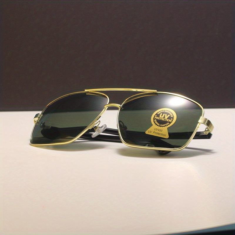 Metal Frame Gradient Aviator Sunglasses UV400