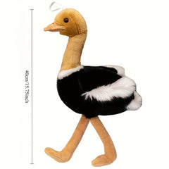 Ostrich Plush Toy Realistic Animal Doll Soft Bird Halloween Christmas