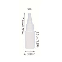 6pcs Empty Dropper Bottles 10ml 20ml 30ml Plastic Squeeze Bottle With Safety Cap