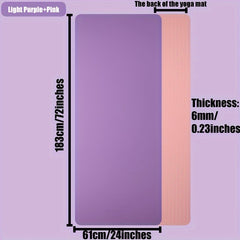 Thicken Yoga Mat Non-slip Fitness Mat 183x61x0.72in