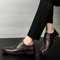 Men's Plaid Oxford Dress Shoes Non Slip Loafers