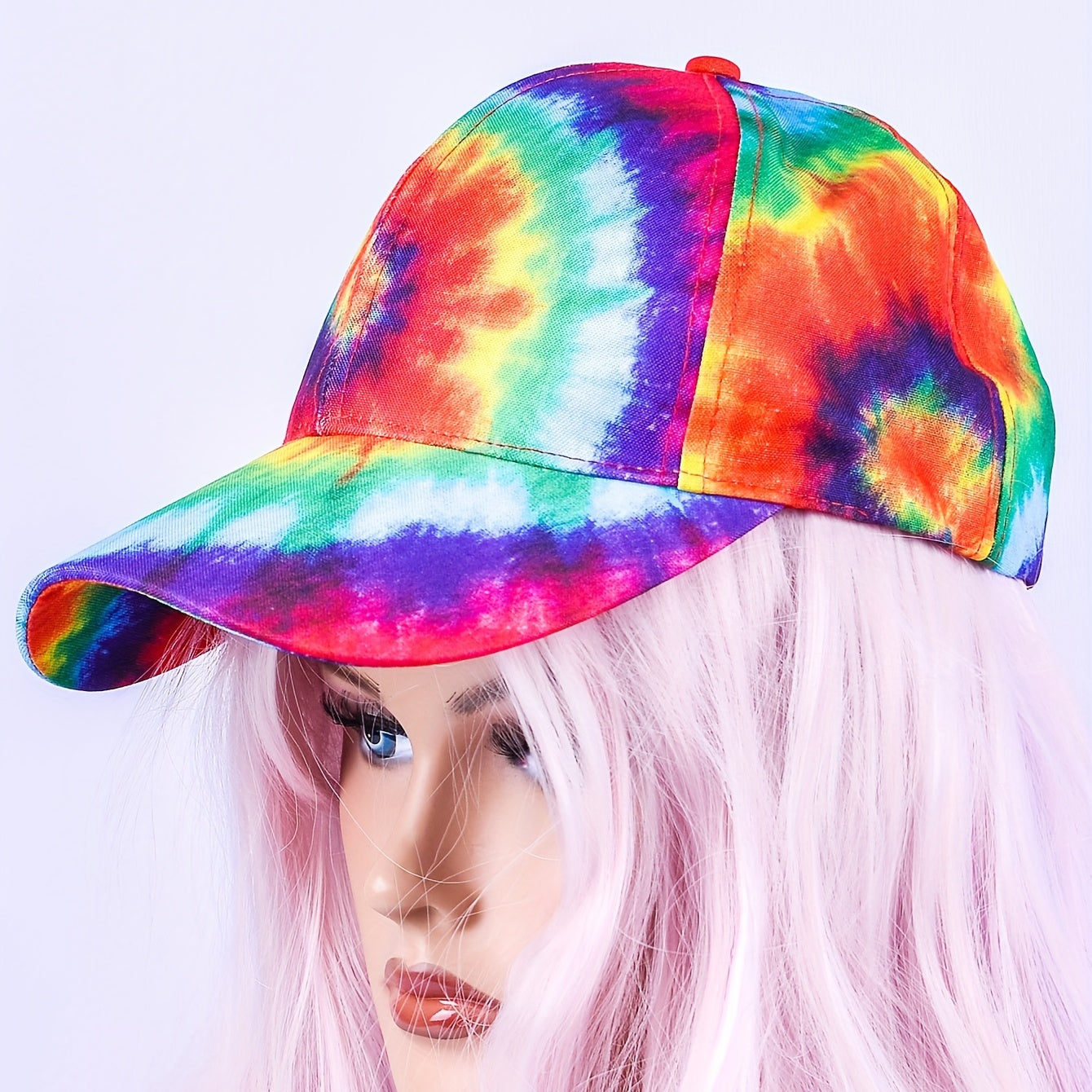 Pride Rainbow Baseball Cap Tie Dye Printed Lightweight Dad Hats