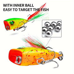 20 25 28pcs Popper Fishing Lure Minnow Sinking Bionic Plastic Fishing Bait