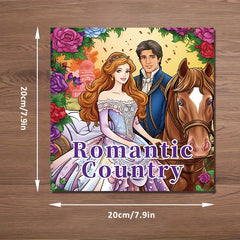 22pcs Romantic Countryside Coloring Book - Holiday Party Gift
