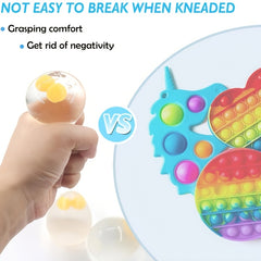 4pcs Double Egg Yolk Sensory Toys for Relaxation - Perfect Easter Chris