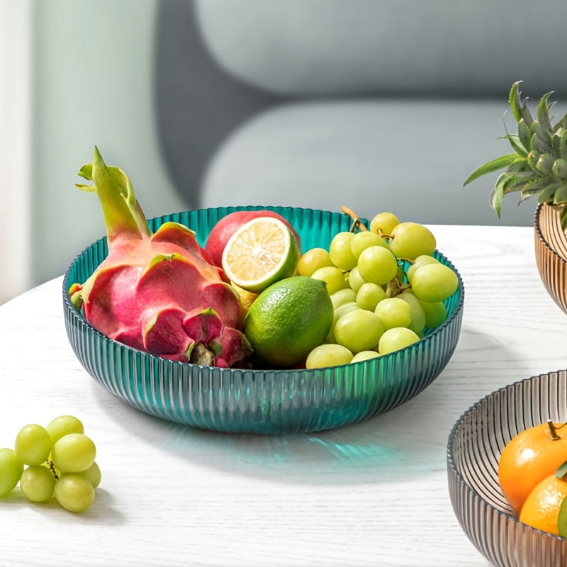 Large Fruit Bowl for Kitchen Counter Centerpiece Brown Grey Green