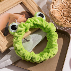 Funny Frog Headband Makeup Headband Frog Eye Elastic Headband
