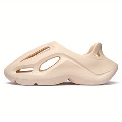 Men's Lightweight Slip On Platform Clogs - Outdoor Hollow Out Sandals