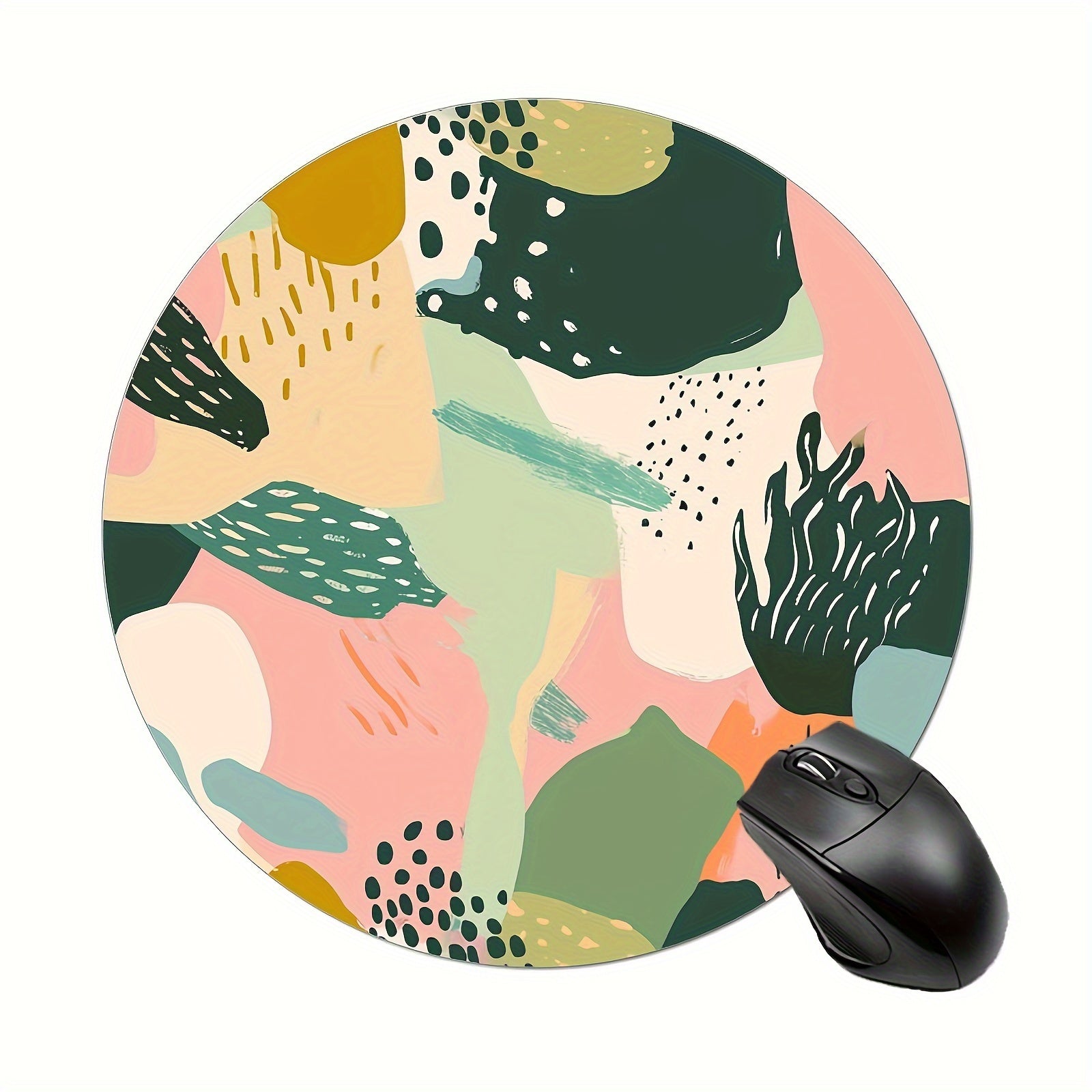 Abstract Artistic Boho Mouse Pad Non Slip Rubber Base