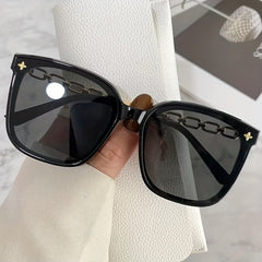 Square Sunglasses Chain Charm Anti Glare UV400