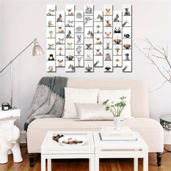 50pcs Animal Postcard Wall Collage Kit for Teen Girls College Dorm Room Decor