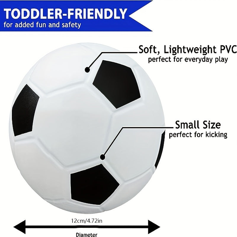 3 Pack Mini Soft Kids Soccer Ball - Safe Play Indoors & Outdoors