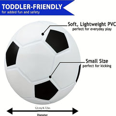 3 Pack Mini Soft Kids Soccer Ball - Safe Play Indoors & Outdoors