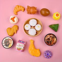 Kids Kitchen Toy Set - Breakfast Food Simulation Educational Toy
