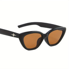 Y2K Cat Eye Sunglasses Retro Punk Star UV400 Sun Shades
