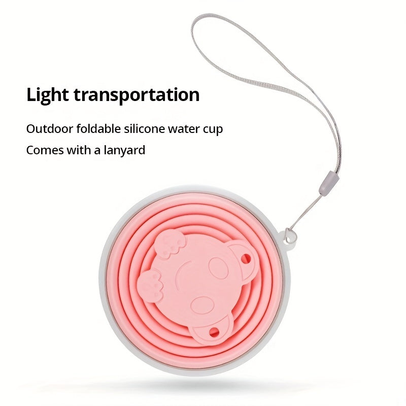 Portable Folding Silicone Water Bottle Travel Mouthwash Cup