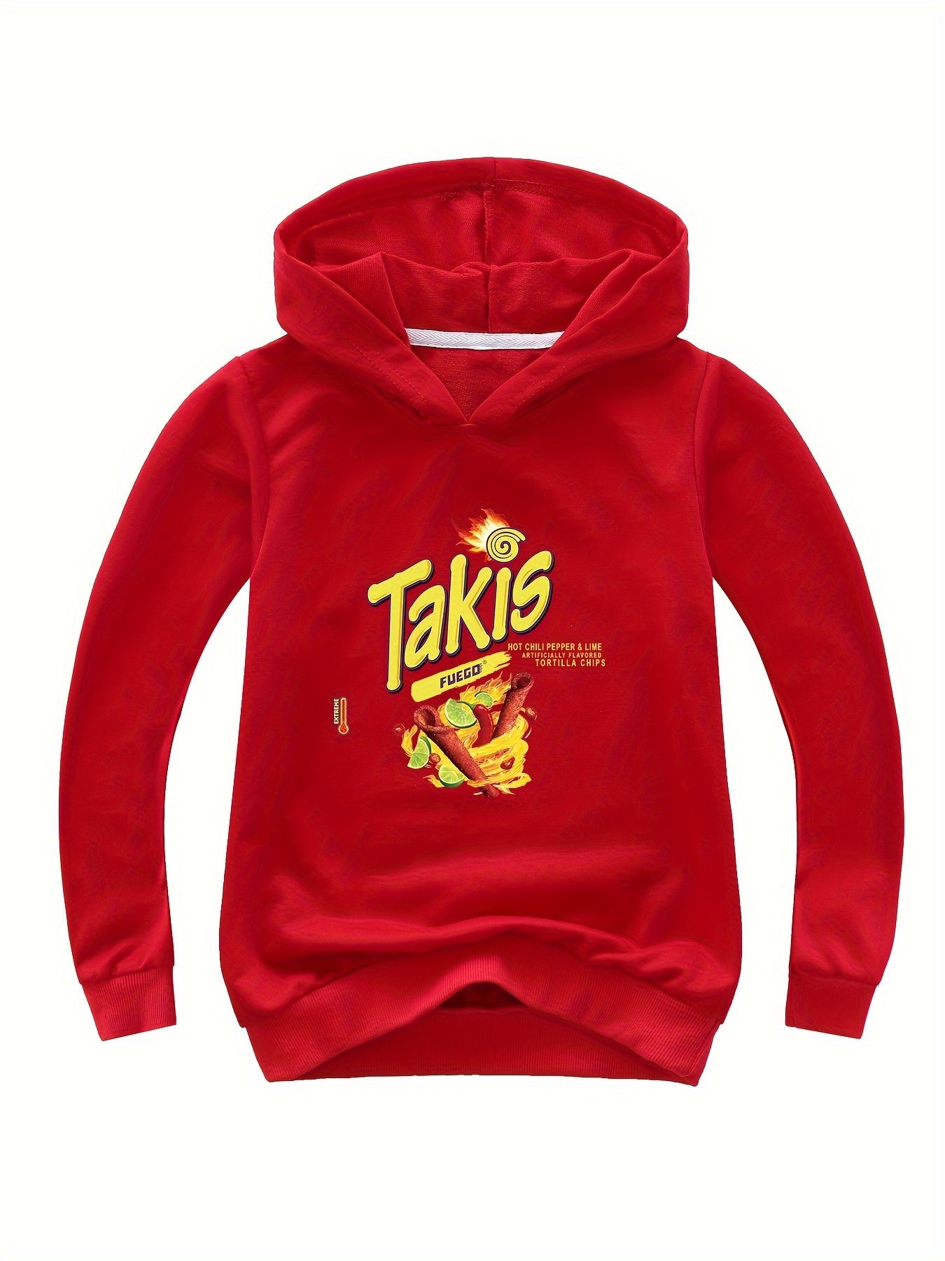 Potato Chips Print Hoodie Comfy Pullover Sweatshirt for Girls Boys