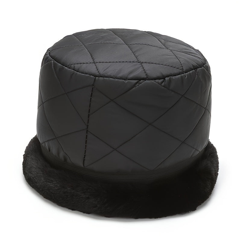 Faux Mink Winter Hat for Men, Warm Ear Protection Hat