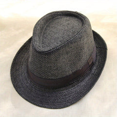 Cuffed Straw Hat Outdoor Sunshade Casual Top Hat