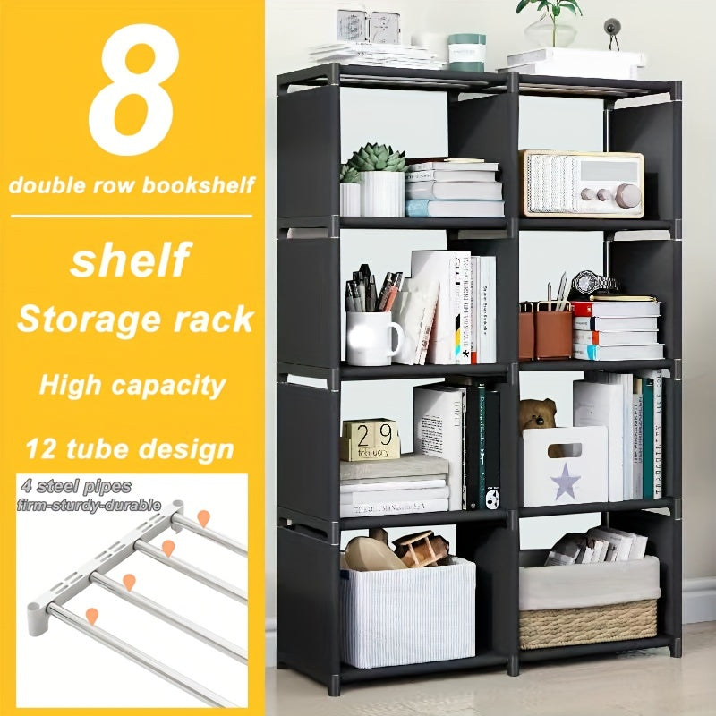5-6 Layer Bookshelves Storage Racks in Bedroom & Living Room